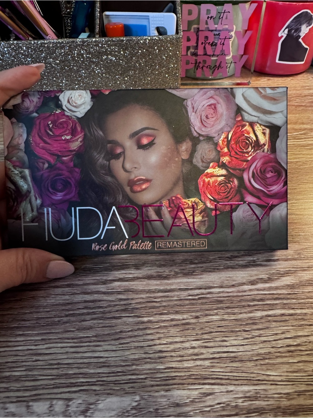 HUDA BEAUTY Rose Gold Eyeshadow Palette - Pink, Gold, Purple Shades